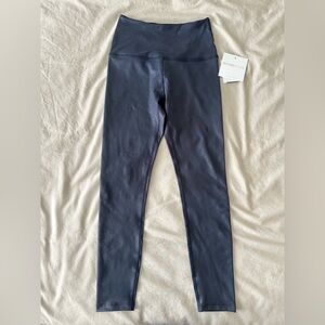 Beyond Yoga Navy Faux Leather leggings Small NWT